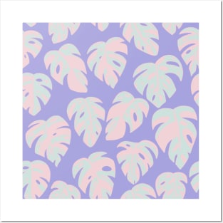 Pastel Variegated Monstera - Digital Posters and Art